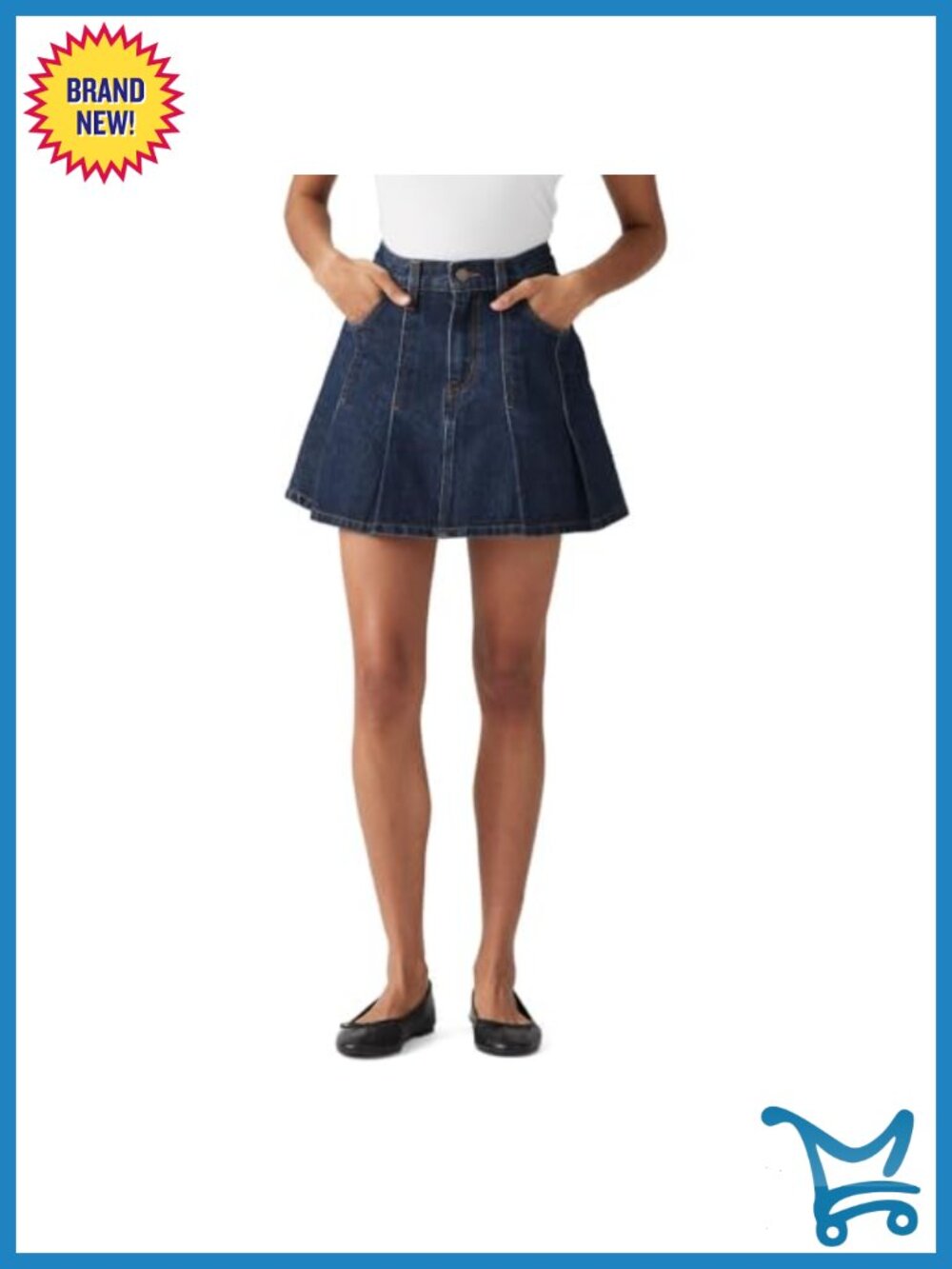 Pleated Mini Skirt Mid Rise Cotton Casual Formal